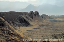 pge0009 mud walls of Chan Chan in 1963