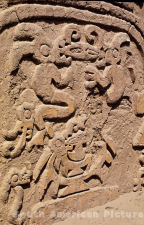 pge0155 Chan Chan: Huaca el Dragon (also known as Arco Iris) restored mud arabesque