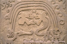 pge0170 Chan Chan: Huaca el Dragon (also known as Arco Iris) restored mud arabesque