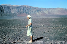 pgm0185  Maria Reiche at work in 1950s