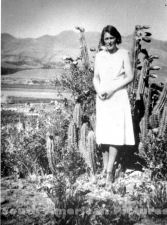 pgm0223 Maria Reiche aged 29/30 in countryside near Cuzco, Peru highlands