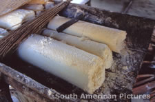 fgga0057 compressed mass of manioc after extracting juice