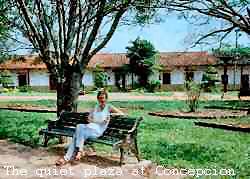 Imogen in the old plaza, Concepcion