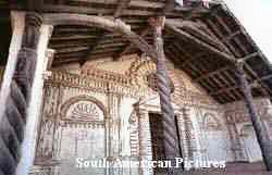 The restored mission church at San Javier