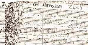 Original music, 17th century sheet, Zipoli